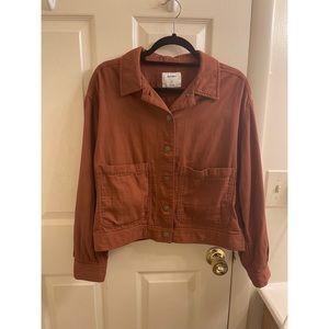 Button Front Bomber Jacket